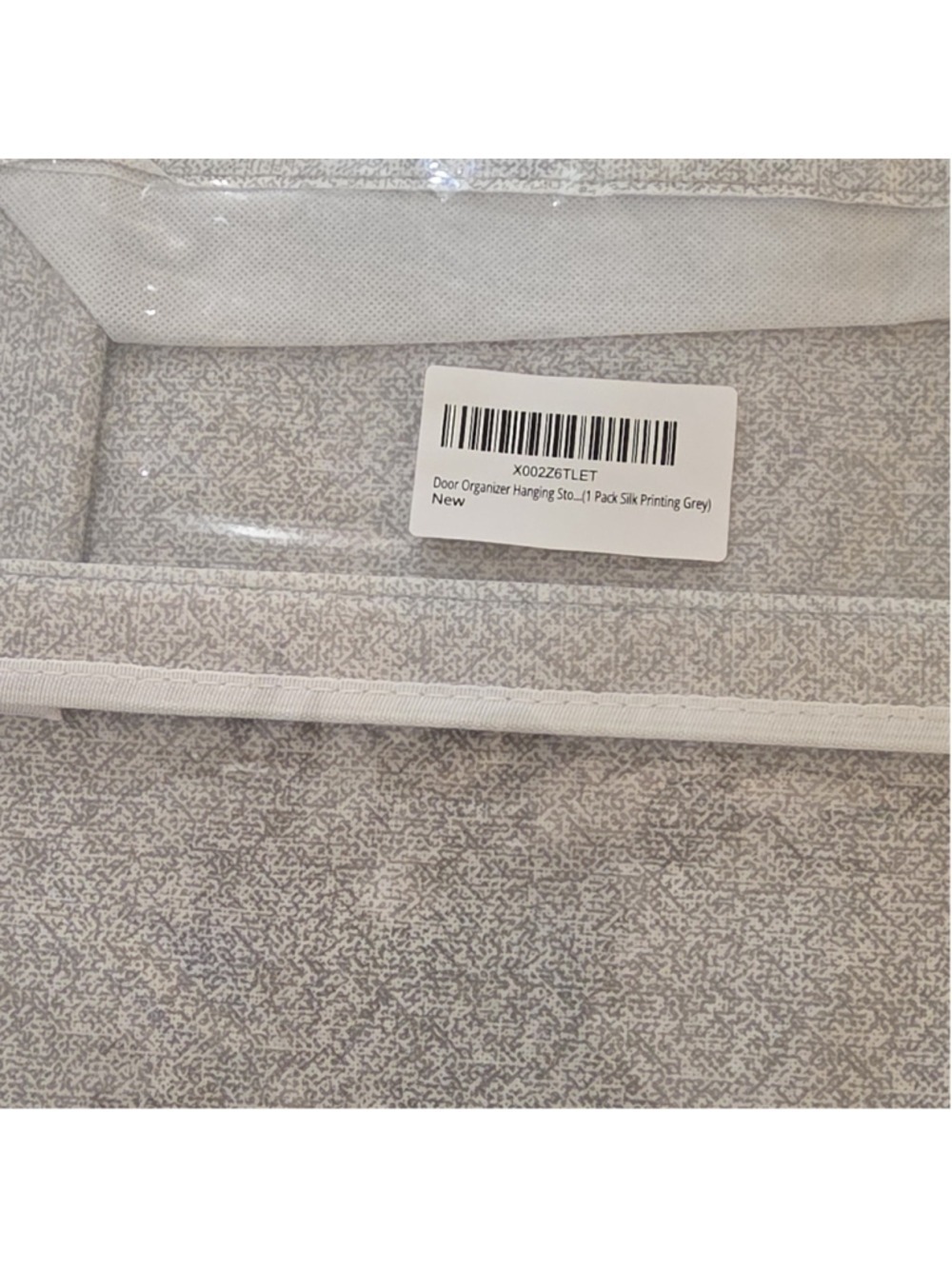 Door Organizer Hanging Storage Grey Silk Printing 1 Pack Hanging